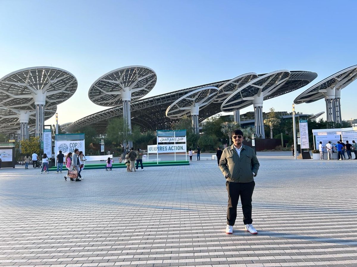 Asish Singh at Expo City Dubai during COP28