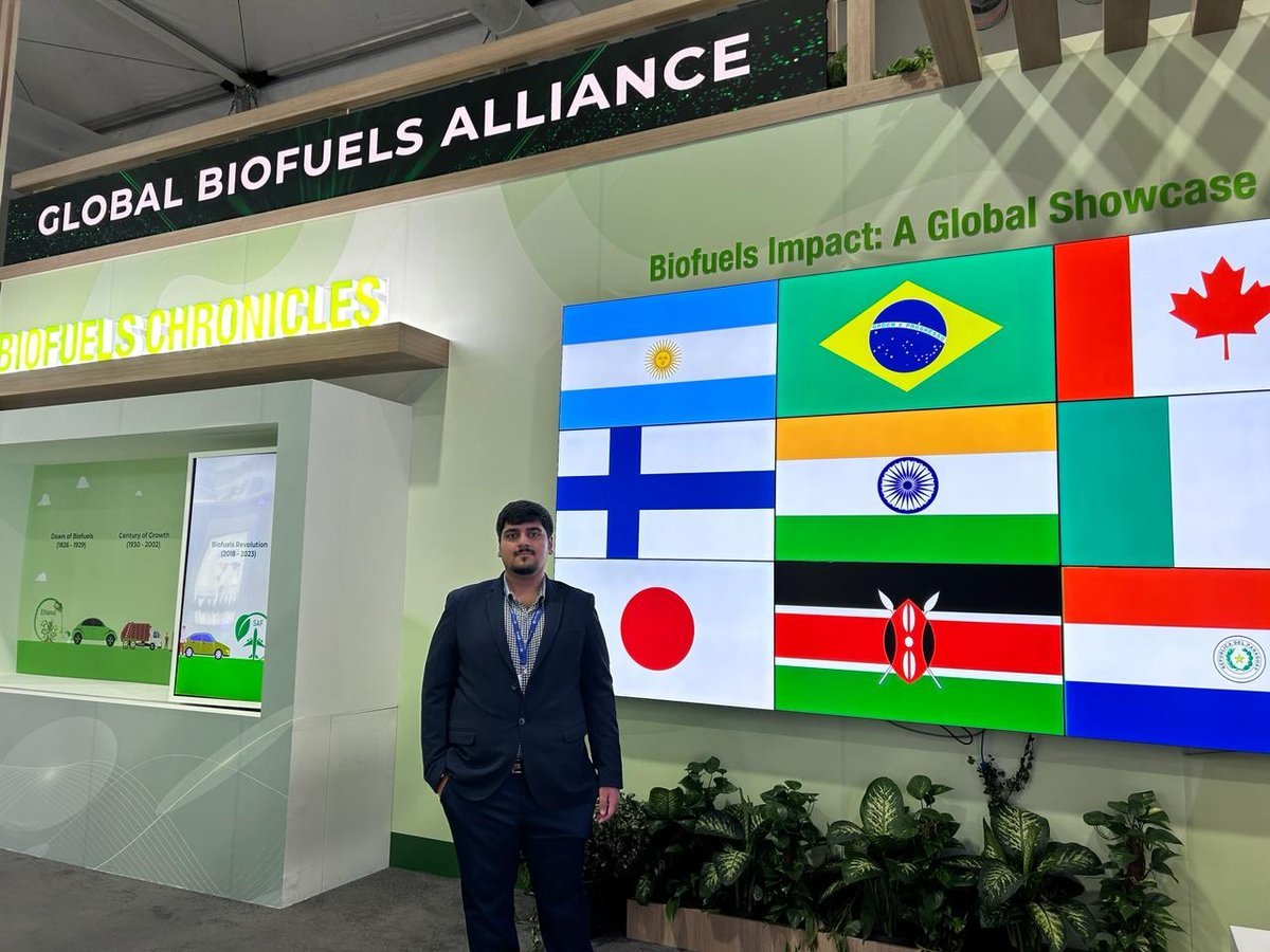 Asish Singh at the Global Biofuels Alliance showcase at COP28